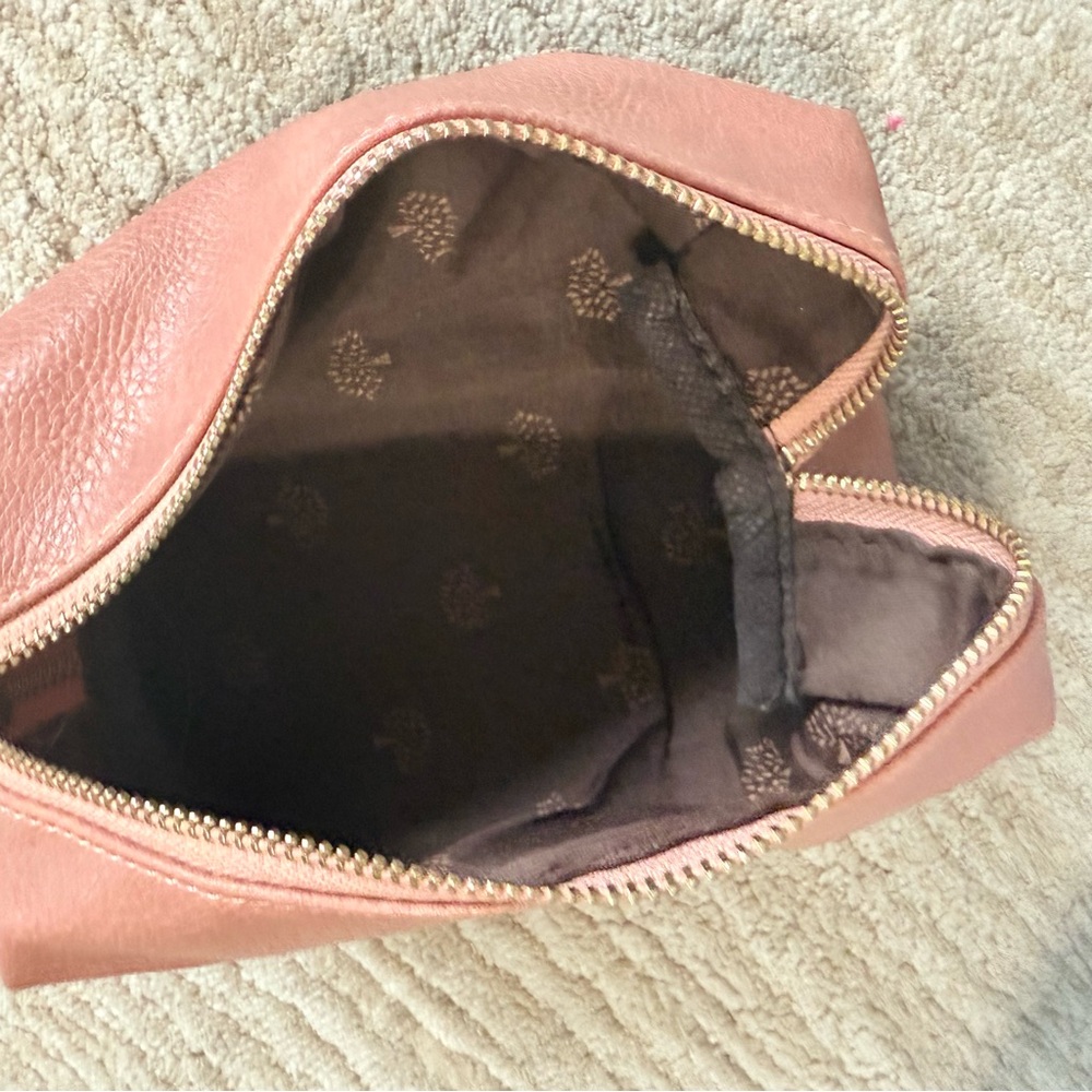 Mulberry Dusty Rose Leather Personal Pouch Bag with Gold Hardware - Picture 7 of 11